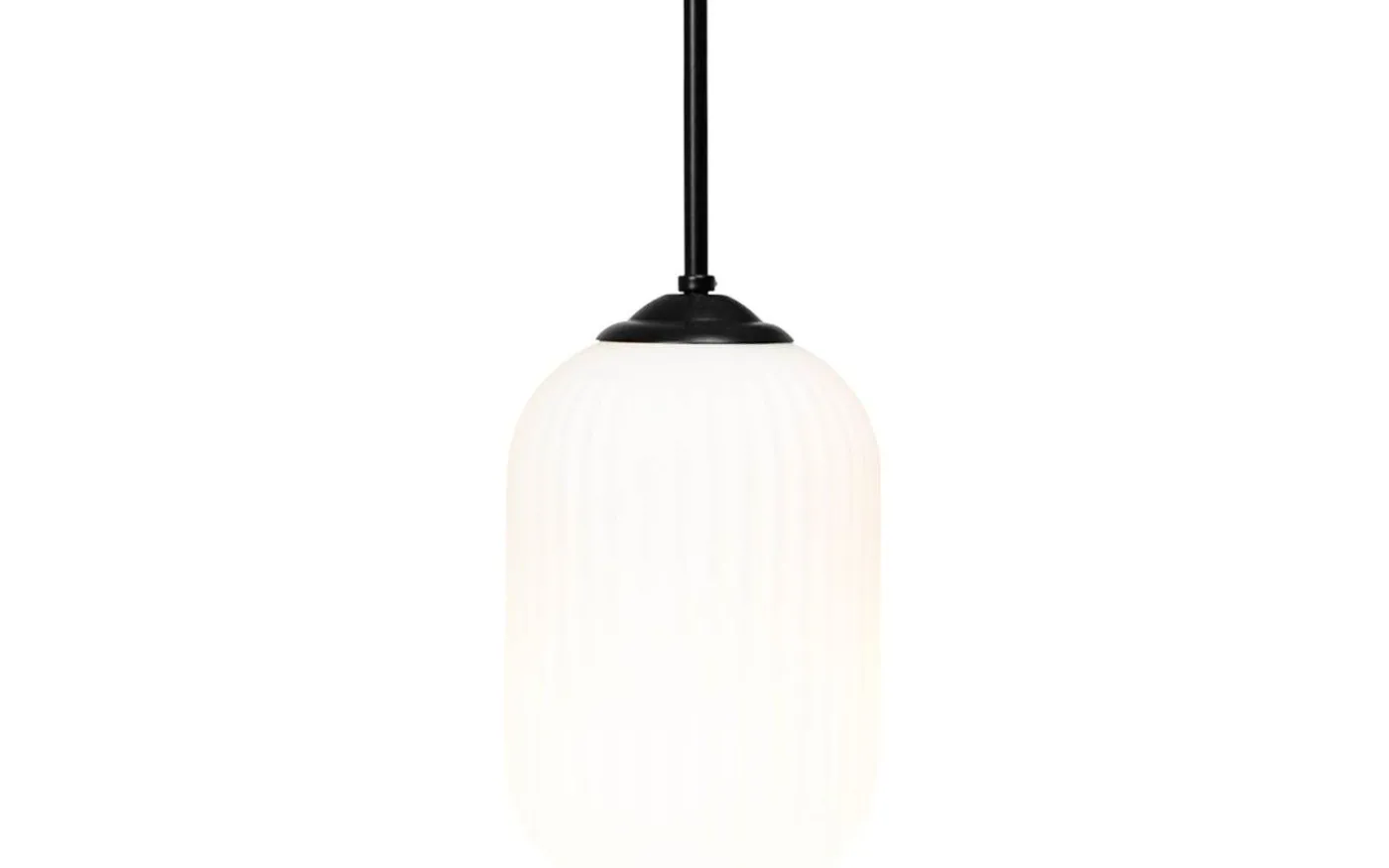 Riflet Fönsterlampa 20cm Opal/Svart