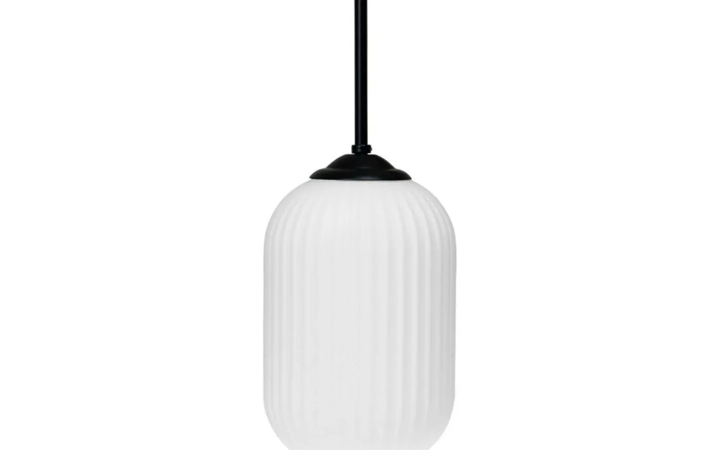 Riflet Fönsterlampa 14cm Opal/Svart