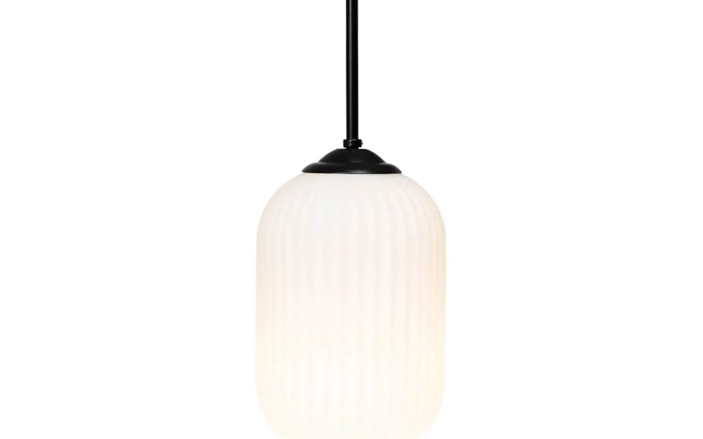 Riflet Fönsterlampa 14cm Opal/Svart