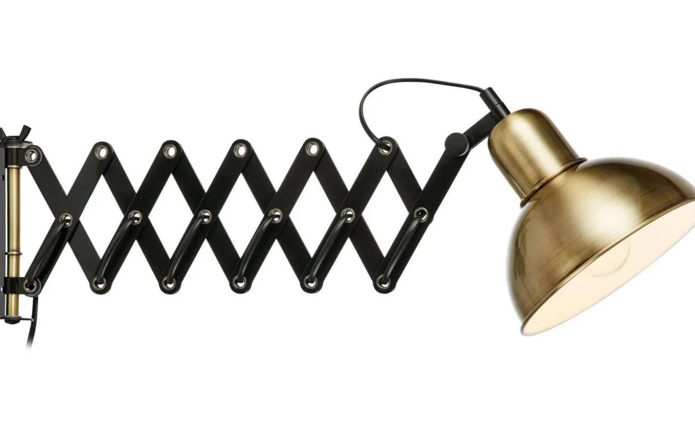 Riggs Vägglampa Mässing/Svart