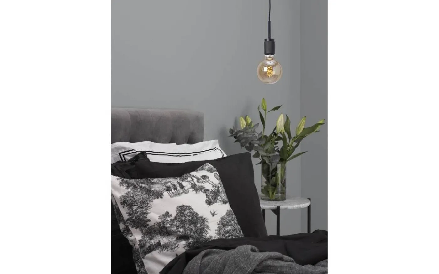 Rille Pendelupphäng E27 3,5m Svart