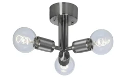 Rille Plafond 3L 28cm Borstad Krom