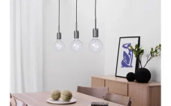 Rille Taklampa 3L 85cm Borstad Krom