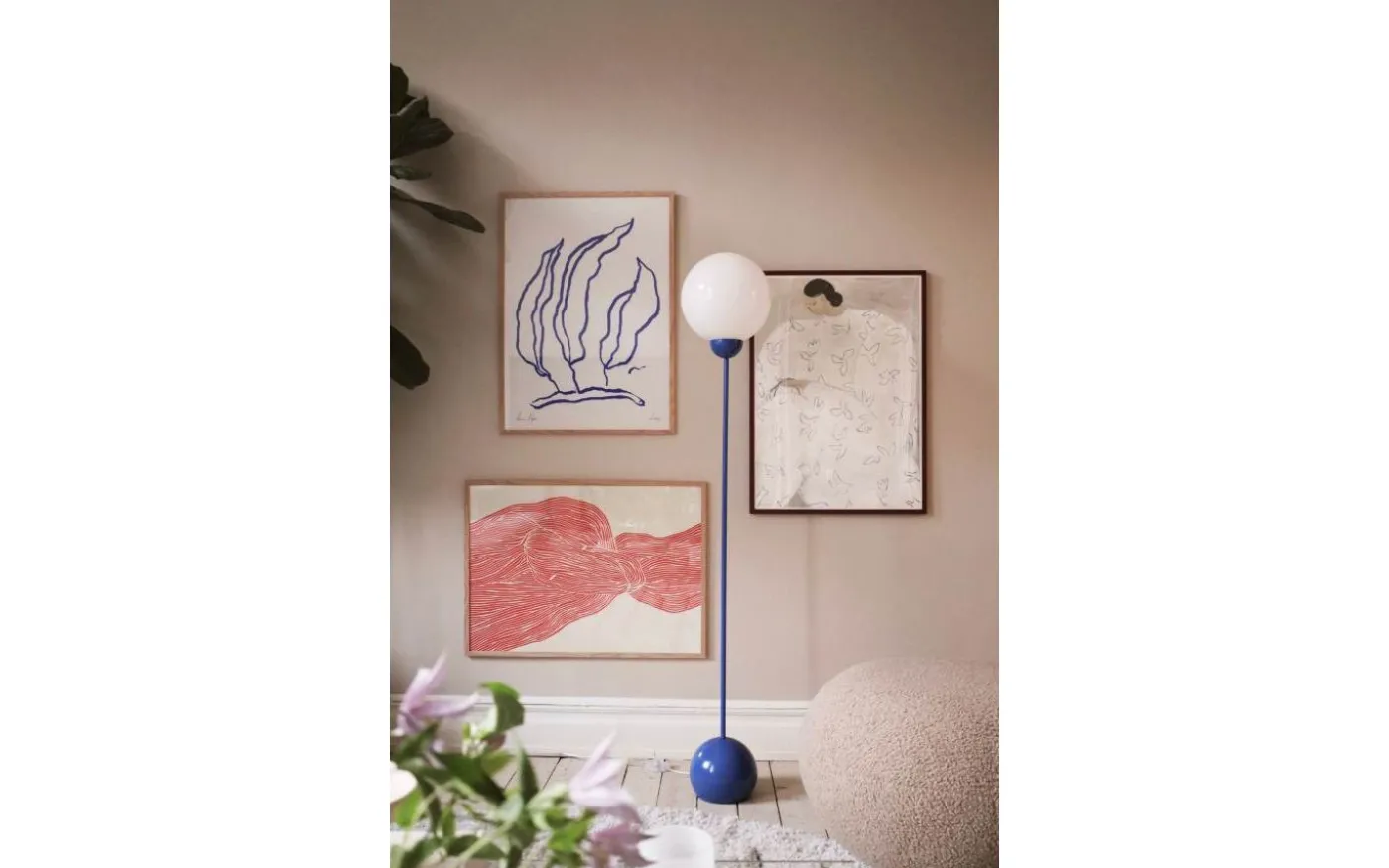 Ripley Golvlampa 144cm Blå