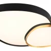 Rise Plafond LED 77cm svart-guld