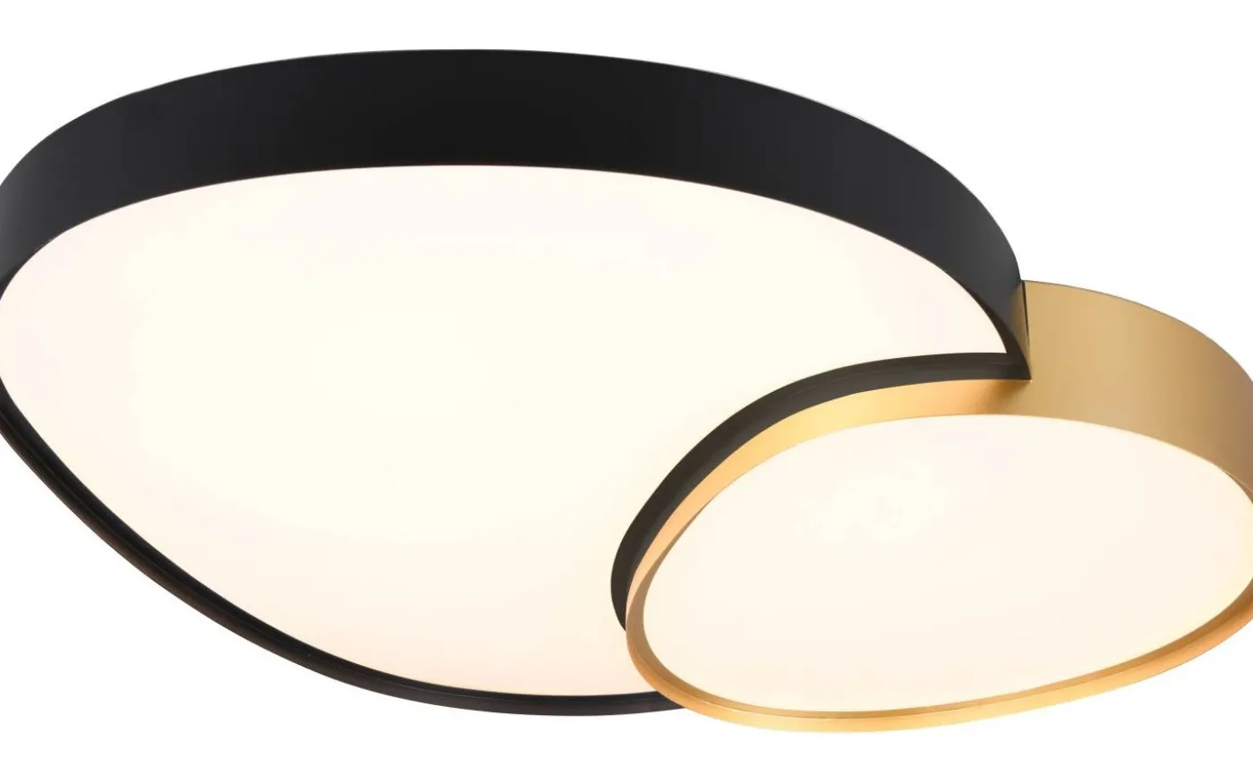 Rise Plafond LED 77cm svart-guld