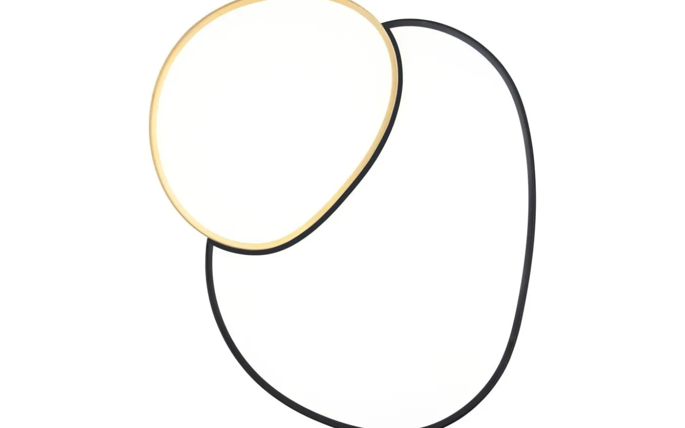 Rise Plafond LED 77cm svart-guld