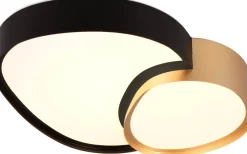 Rise Plafond LED 43cm svartguld