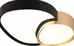 Rise Plafond LED 43cm svartguld