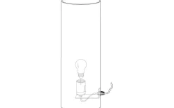 Rivato Bordslampa 26cm Krom