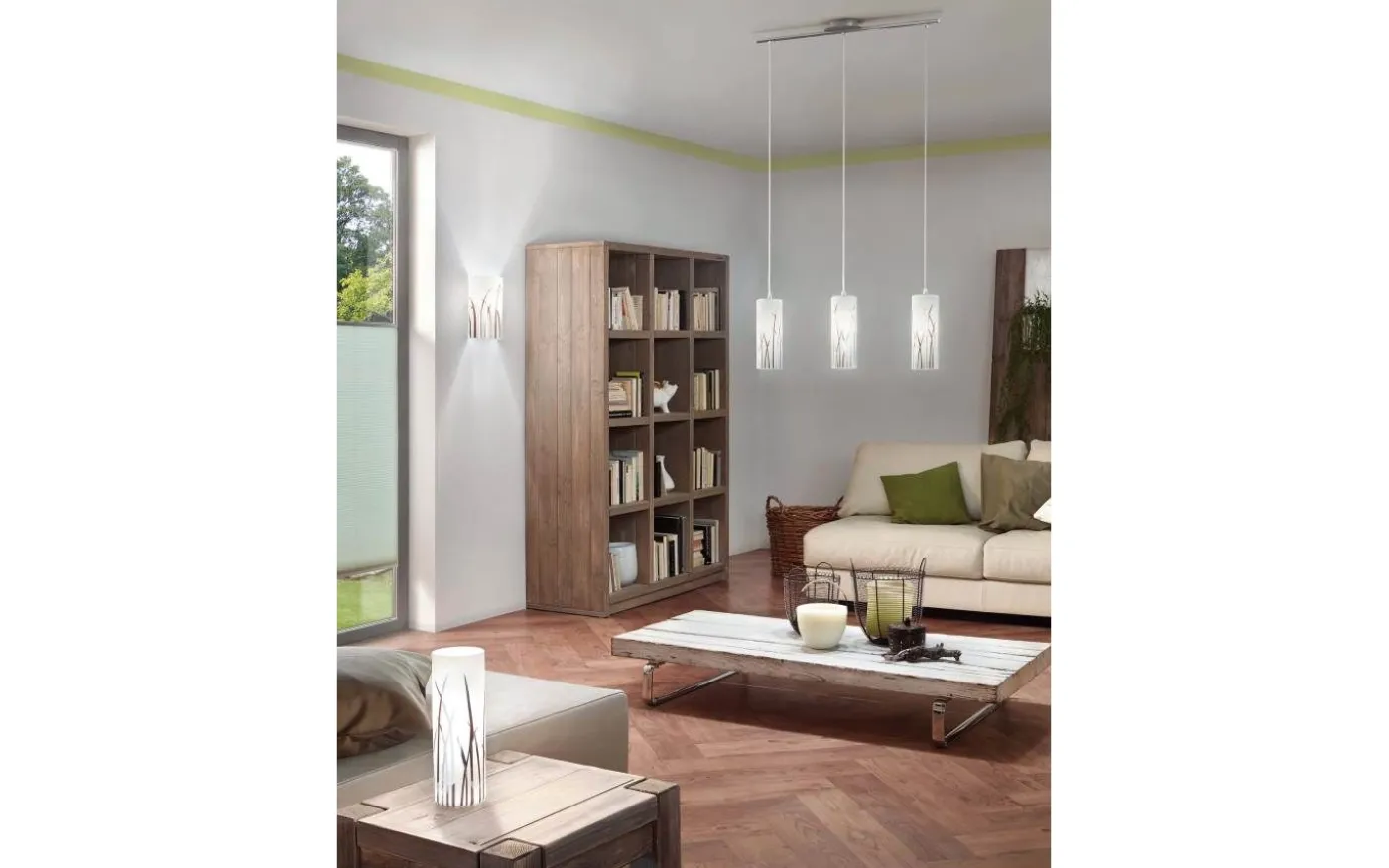 Rivato Taklampa 71cm Krom