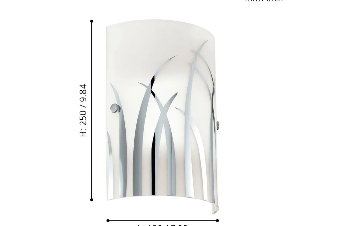 Rivato Vägglampa Krom