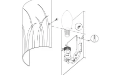 Rivato Vägglampa Krom