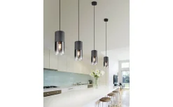 Robin Fönsterlampa 10cm E27 matt svart/rökfärgad