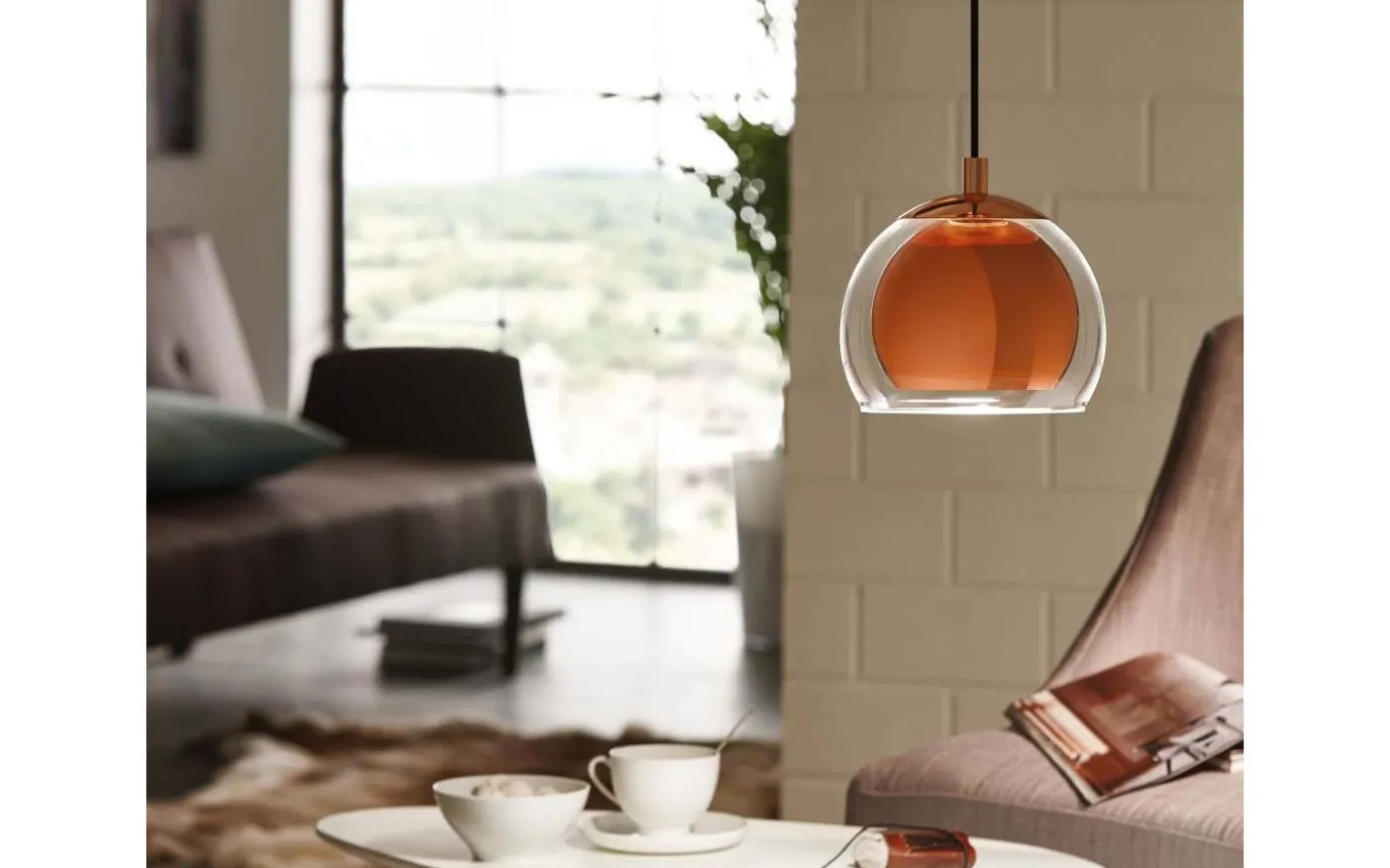 Rocamar Fönsterlampa 19cm Koppar