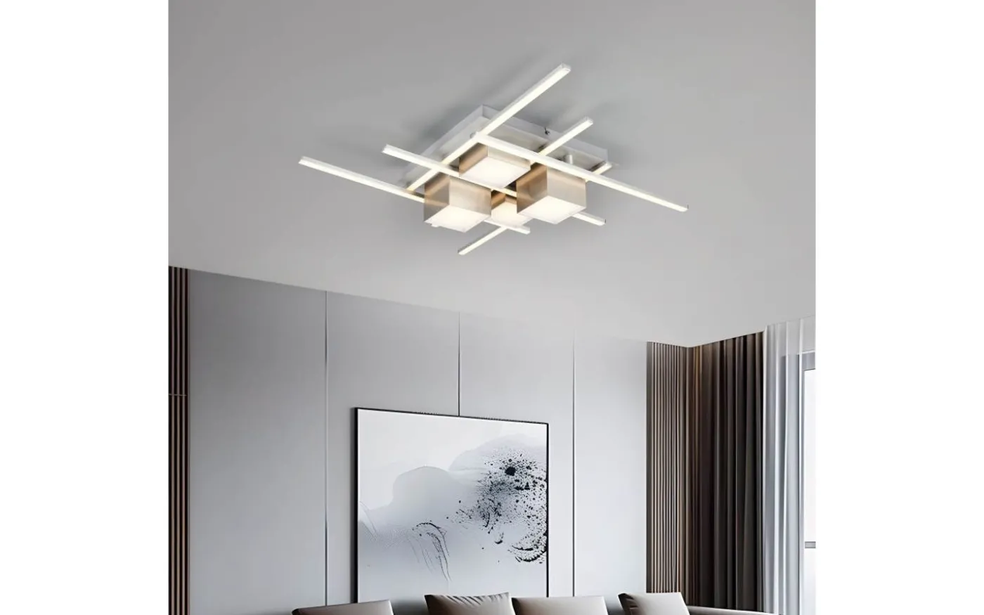 Roger Plafond LED kaffebrun