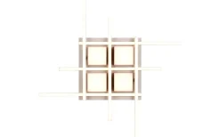 Roger Plafond LED kaffebrun