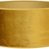 Roma Cylinder Lampskärm Sammet Ø30cm Guldgul