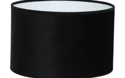 Roma Cylinder Lampskärm Sammet Ø25cm Svart
