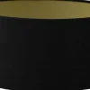 Roma Cylinder Lampskärm Sammet Ø30cm Svart