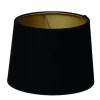 Roma Lampskärm Sammet Ø35cm Svart/Guld
