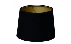Roma Lampskärm Sammet Ø35cm Svart/Guld