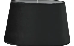 Roma Oval Lampskärm Sammet 30cm Grafitgrå