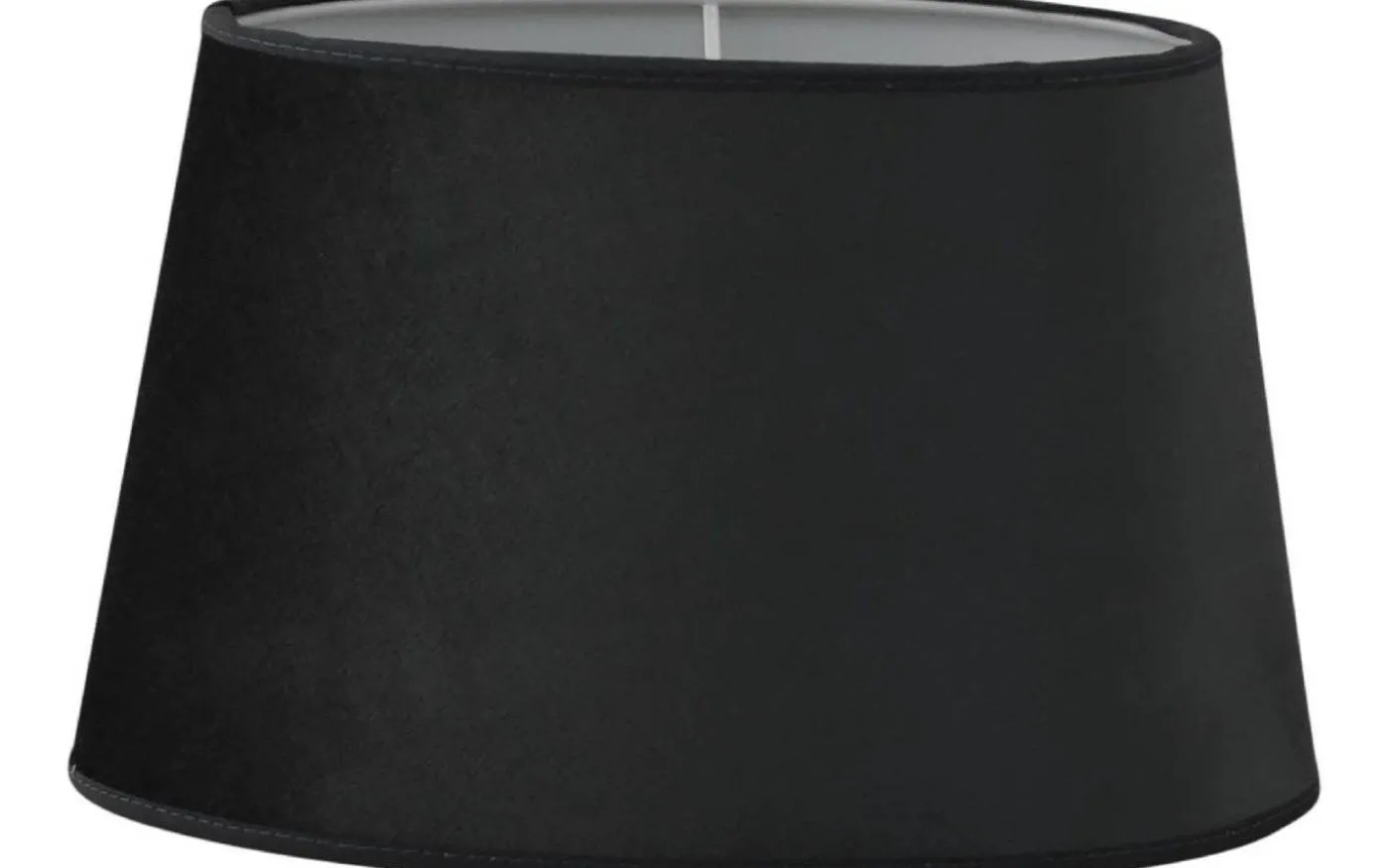 Roma Oval Lampskärm Sammet 30cm Grafitgrå