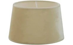 Roma Oval Lampskärm Sammet 40cm Offwhite