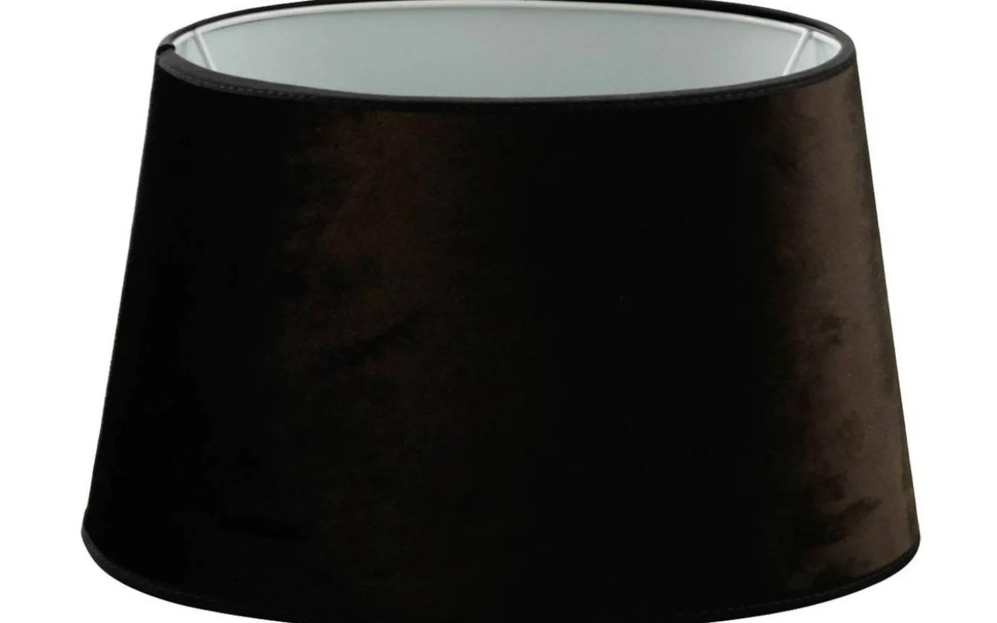 Roma Oval Lampskärm Sammet 30cm Antracitgrå