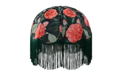 Romantic Rose Lampskärm Ø35cm med Grön frans