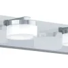 Romendo Vägglampa 30cm LED 3000K 2x7,2W Krom IP44