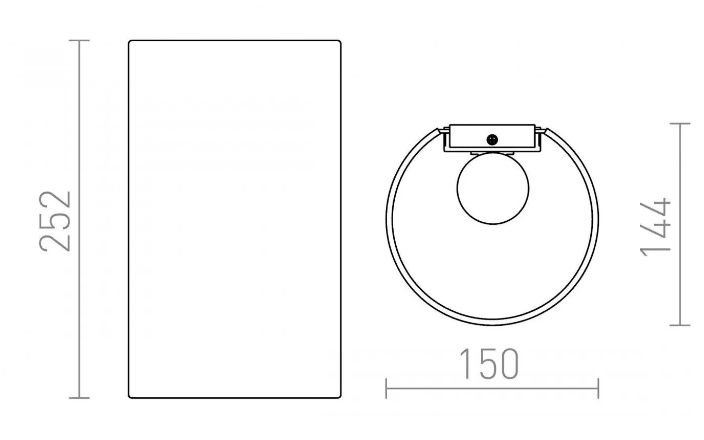 Ron W Vägglampa Vit E27