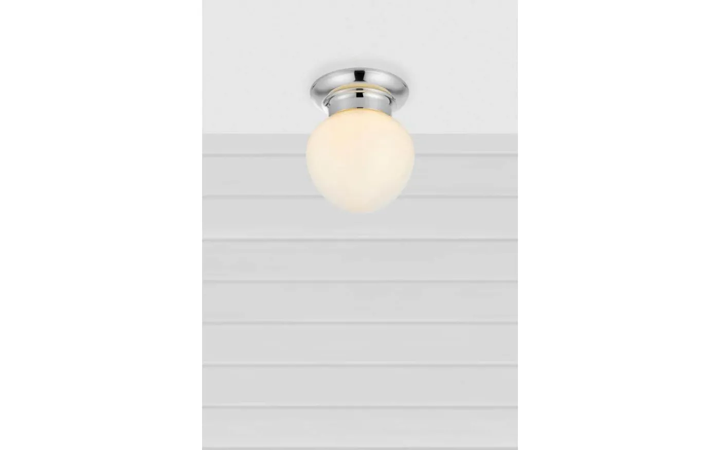 Ronda Plafond 19cm Vit/Krom IP44