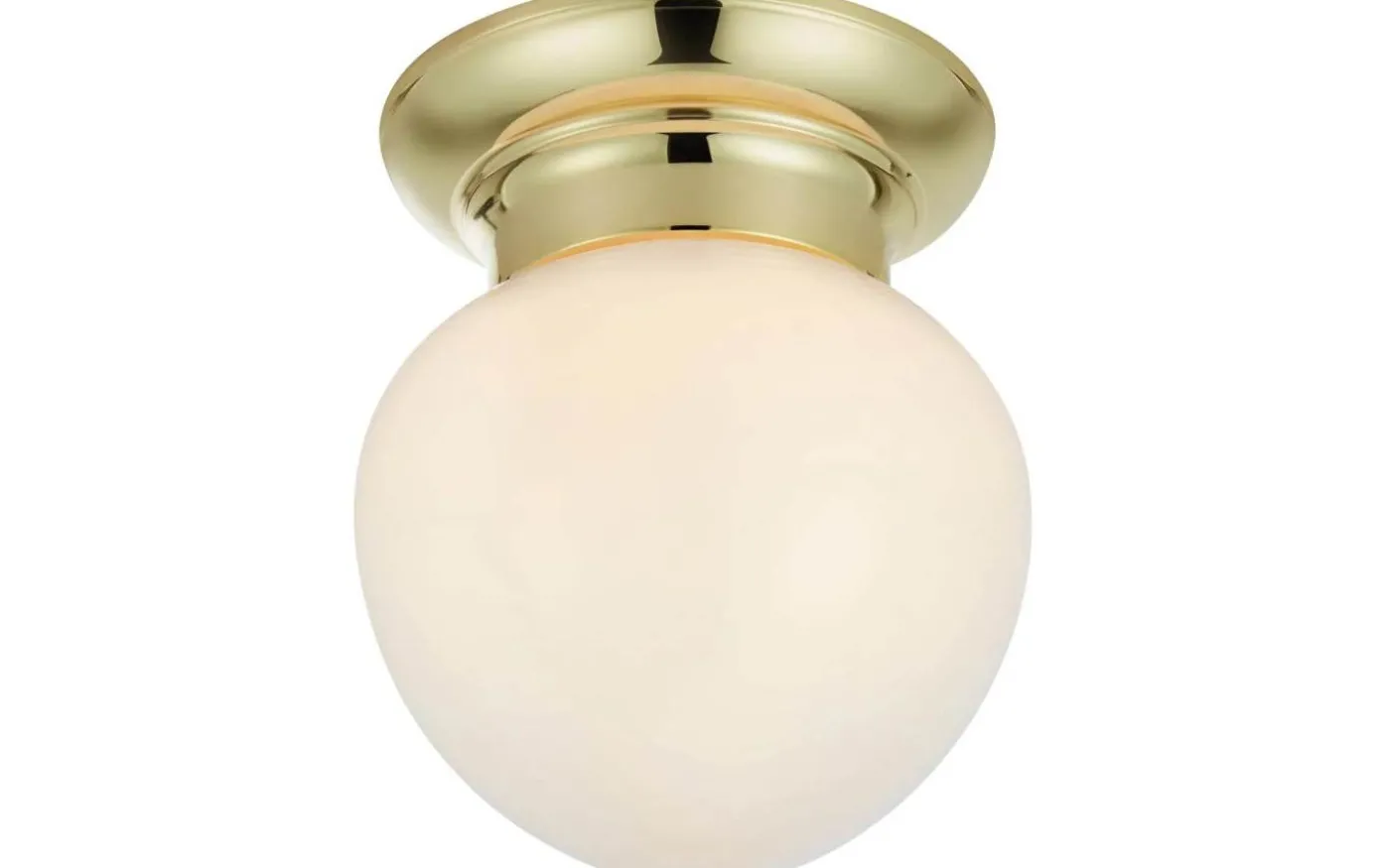 Ronda Plafond 19cm Vit/Mässing IP44