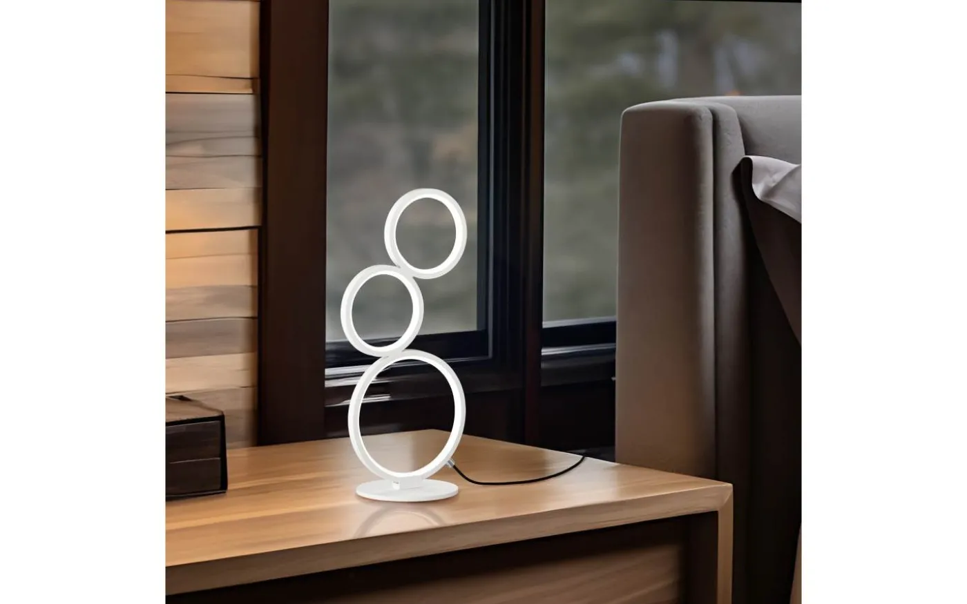 Rondo Bordslampa LED mattvit