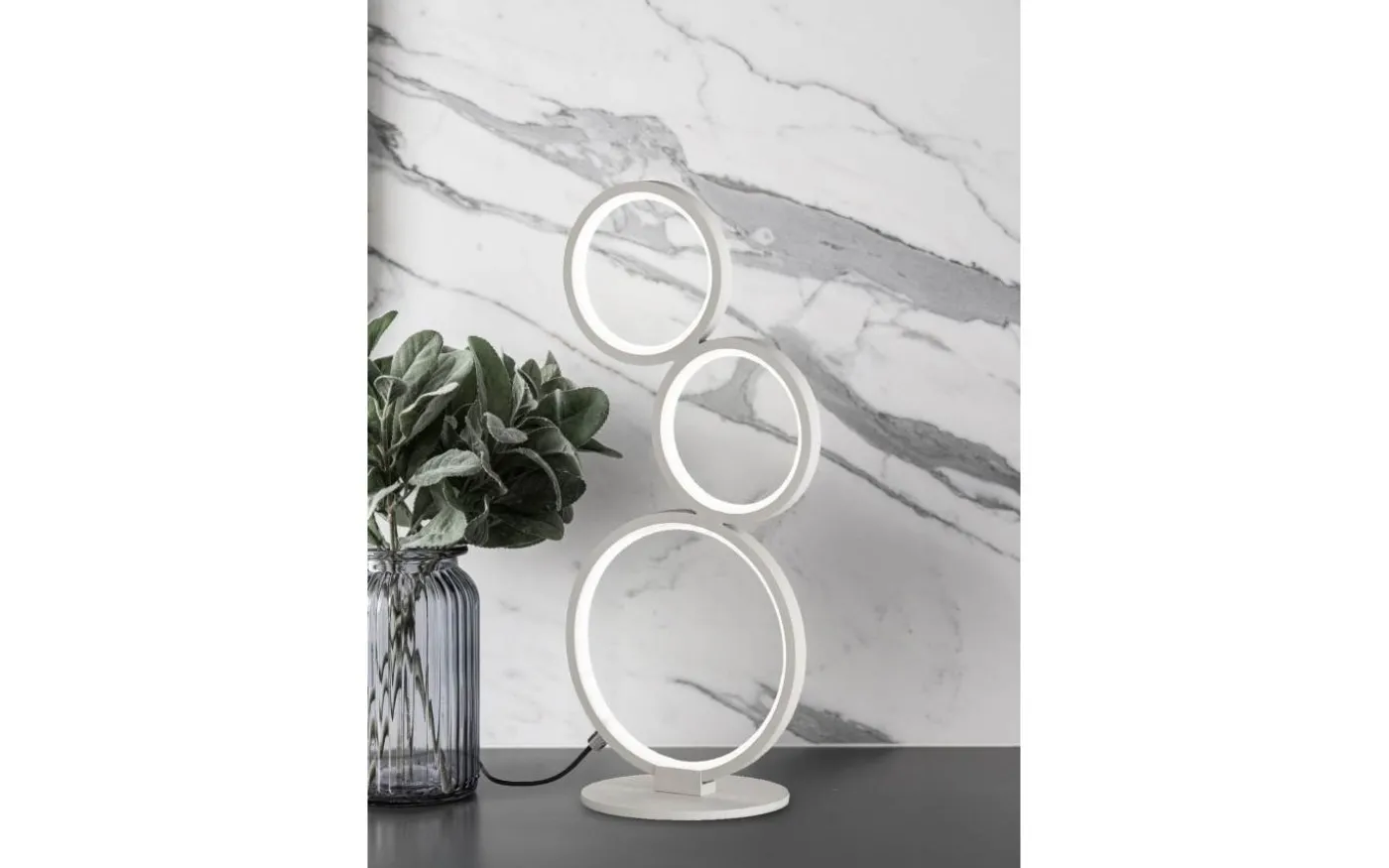 Rondo Bordslampa LED mattvit