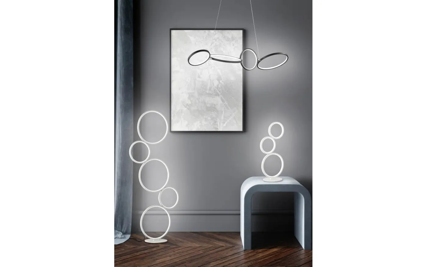 Rondo Bordslampa LED mattvit