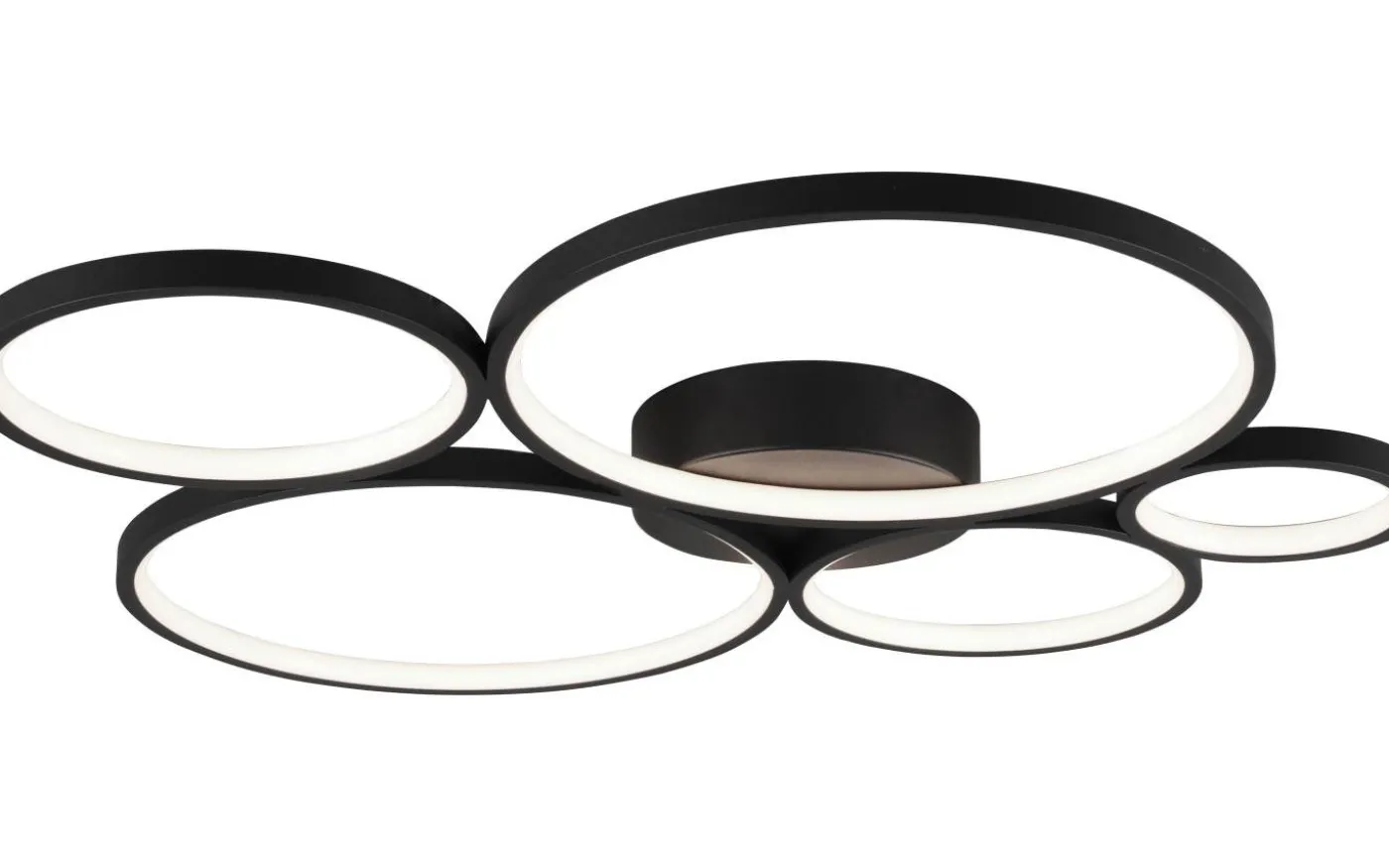 Rondo Plafond LED 5-delad mattsvart