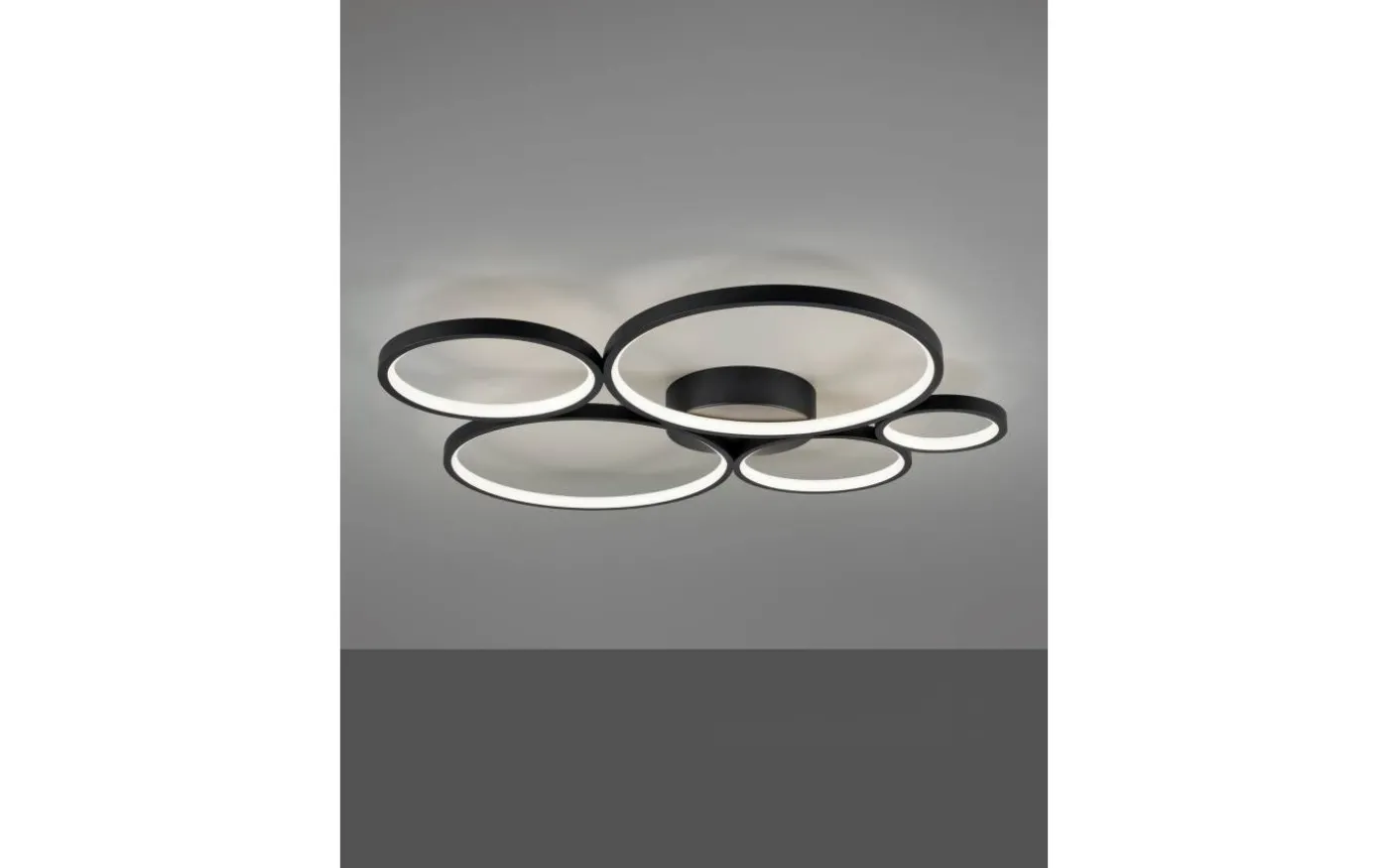 Rondo Plafond LED 5-delad mattsvart