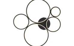 Rondo Plafond LED 5-delad mattsvart