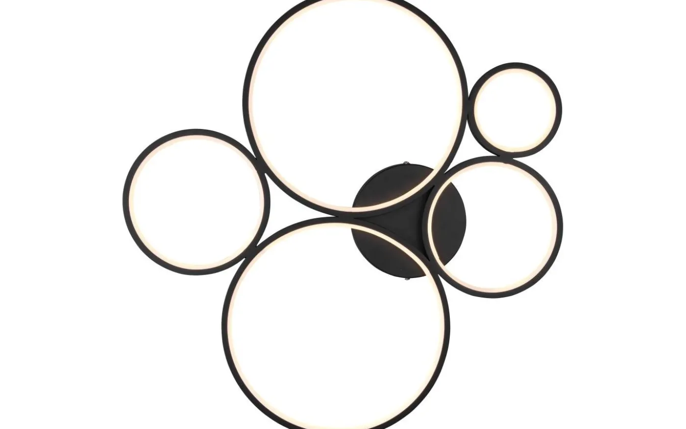 Rondo Plafond LED 5-delad mattsvart