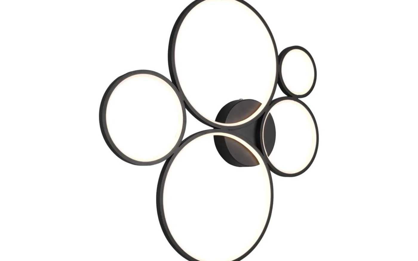 Rondo Plafond LED 5-delad mattsvart