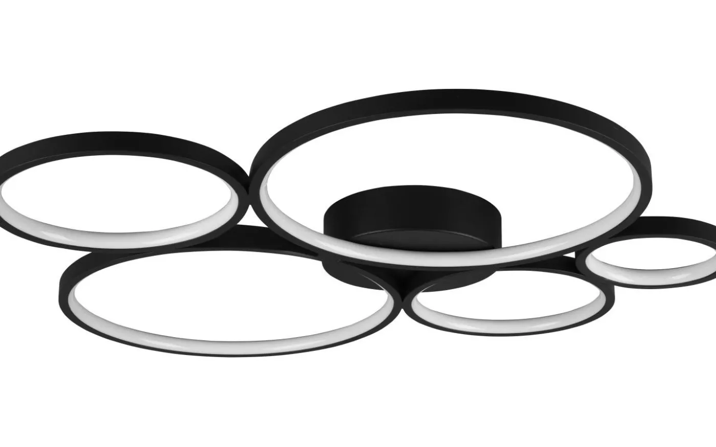 Rondo Plafond LED 5-delad mattsvart