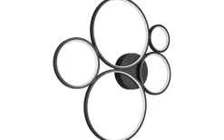 Rondo Plafond LED 5-delad mattsvart