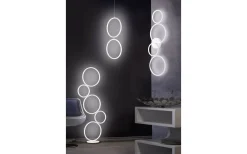 Rondo Plafond LED 4-delad mattvit