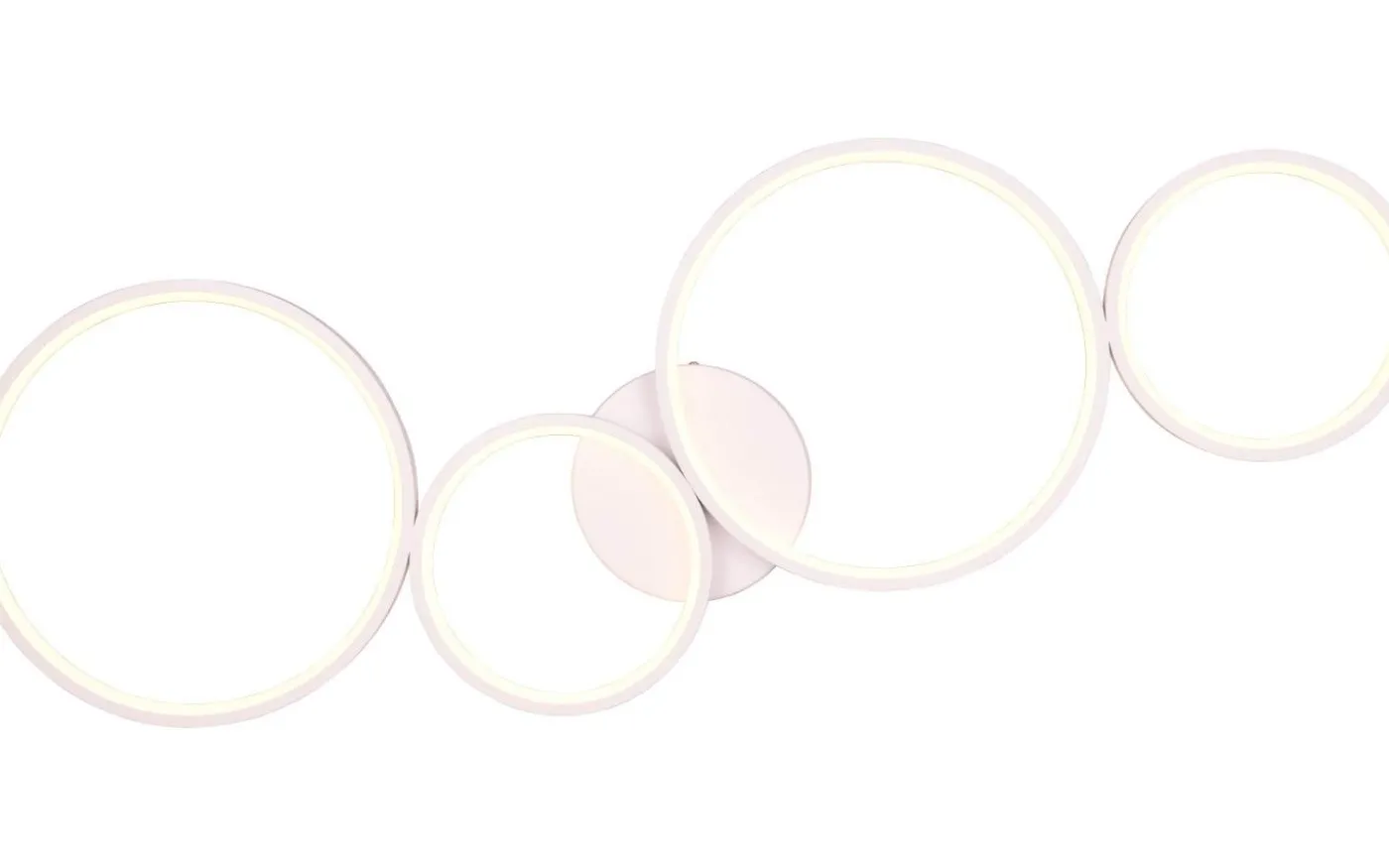 Rondo Plafond LED 4-delad mattvit