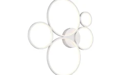 Rondo Plafond LED 5-delad mattvit