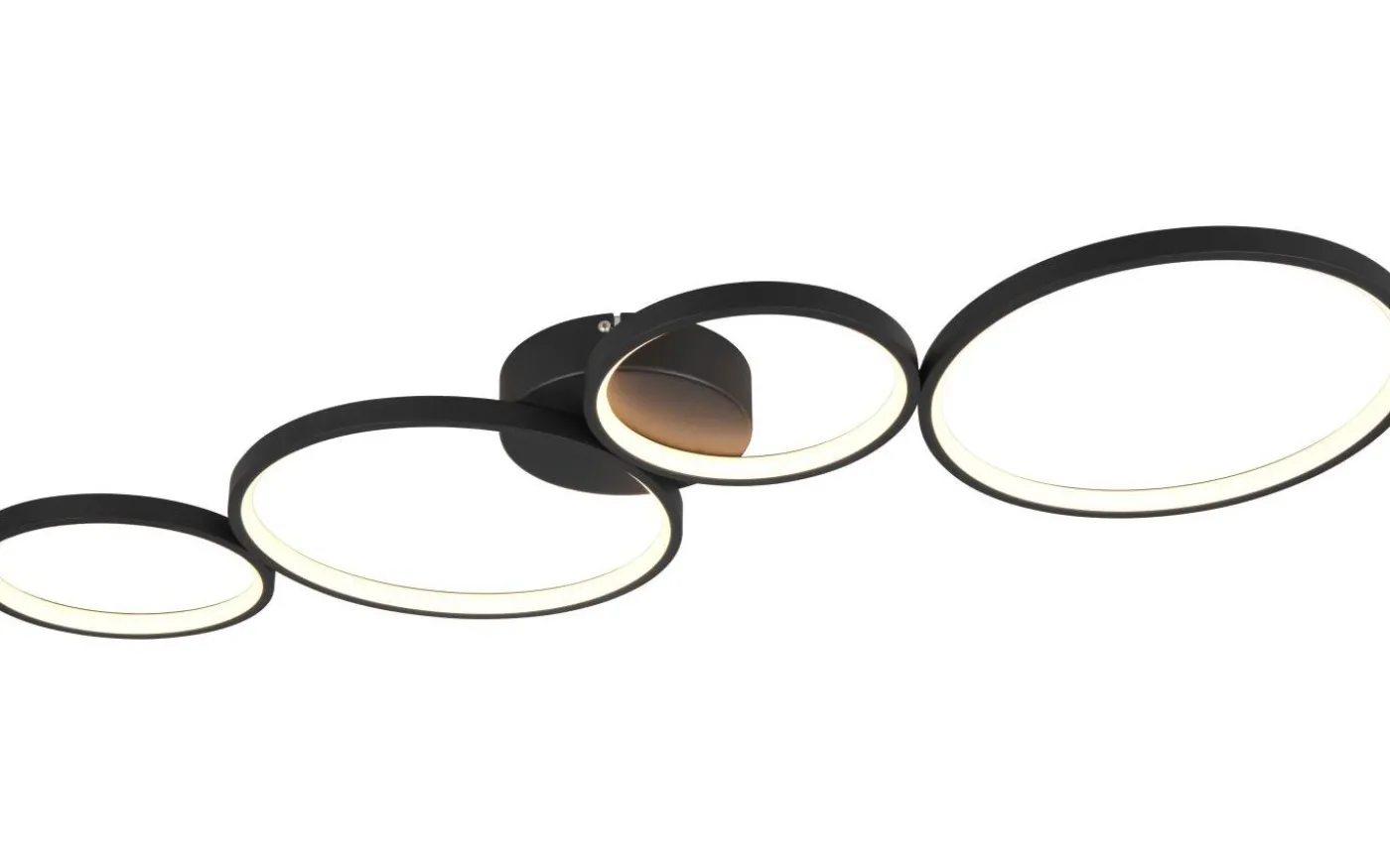 Rondo Plafond LED 4-delad mattsvart