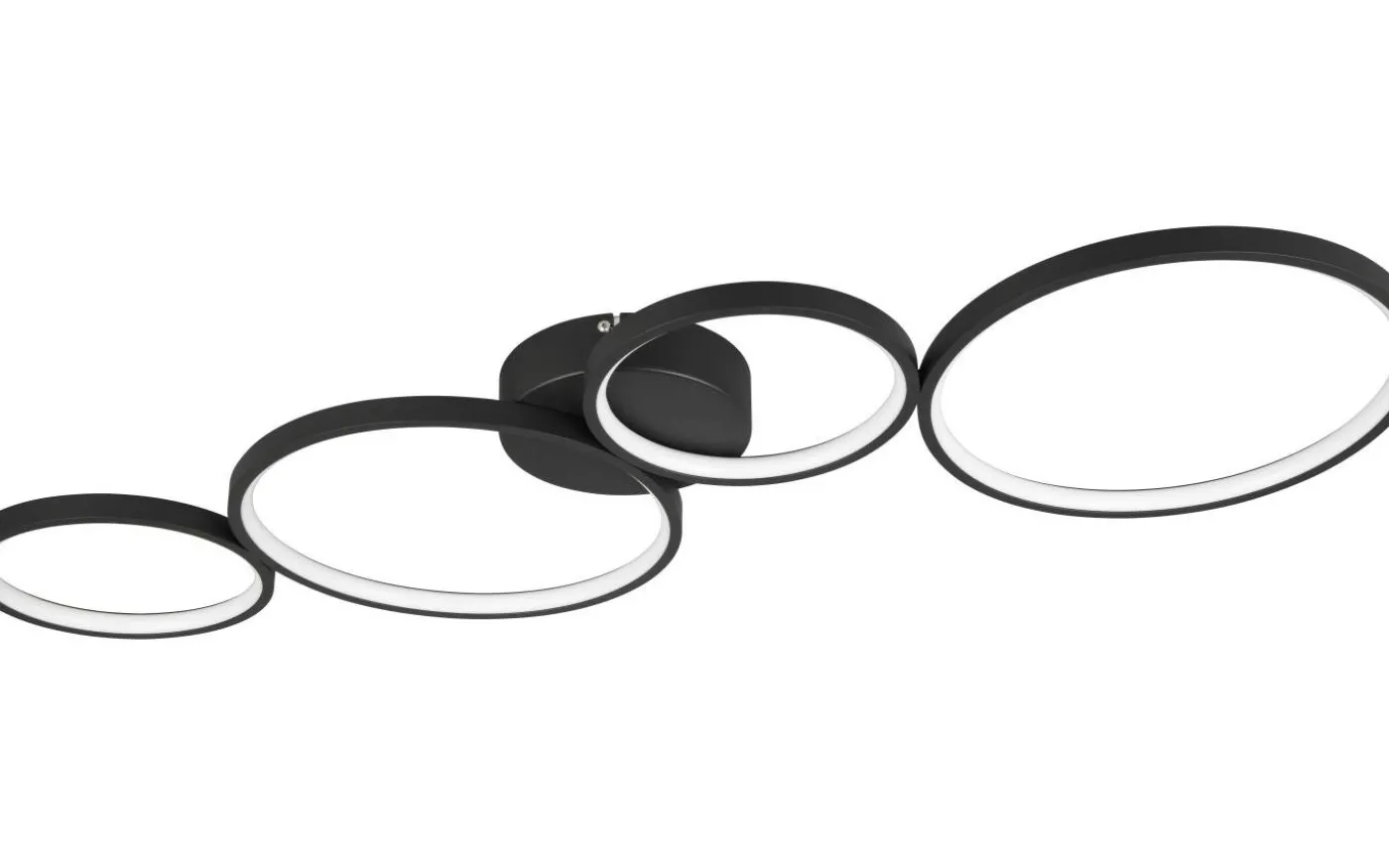 Rondo Plafond LED 4-delad mattsvart